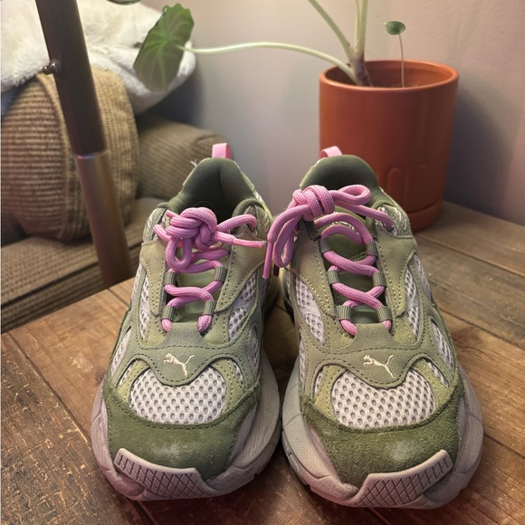 Puma Shoes - KidSuper Studios x Velophasis NU ‘Olive Green’ Sneakers - Puma
